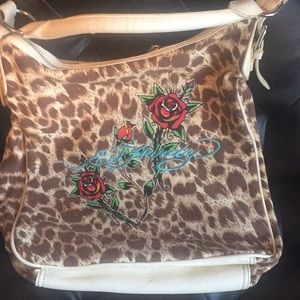 Ed Hardy bag/wallet combo